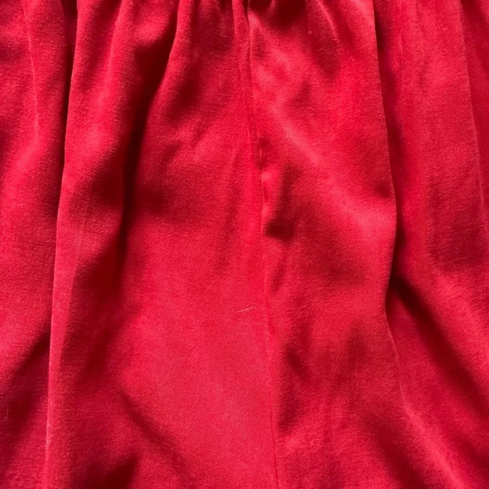 Bon Worth Red Terry Cloth‎ Pants Size L Elastic Waist Casual Loungewear